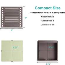 Caja de notas, organizador de notas adhesivas, portalápices, accesorios de escritorio, plantilla de notas adhesivas, suministros de oficina (las notas adhesivas no están incluidas) - Multicolor - Ver 5