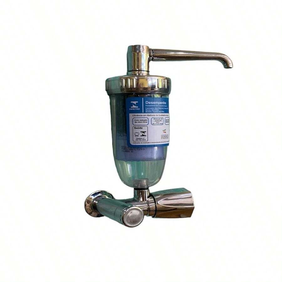 Purificador de Agua Parede Cromado Cristal Abs 1/4v c50 - Prata - Visão 1