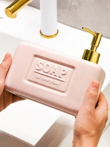 1入組方形按壓式泵瓶，適用於手洗、潤膚乳、洗衣劑、洗髮水、沐浴露、洗碗液，大容量配送器 - 彩色 - 查看 4