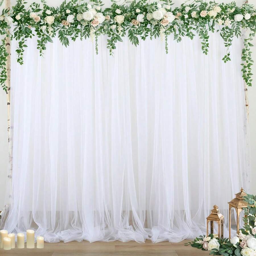 1 rèm nền mỏng, màu xanh và hồng, trong mờ, 59x85 inch. Rèm nền tuyệt đối hoàn hảo cho đám cưới, tặng quà, tiệc sinh nhật, nền chụp ảnh và trang trí. - màu đặc - Xem 1