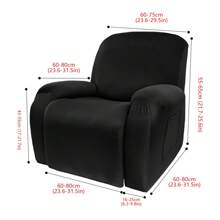 1 Stück klassischer einfarbiger Massagesessel-Überzug, Vollschutz-Sesselabdeckung, weich & bequem, dehnbar, staub- & kratzfest