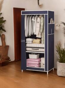 Armario De Tela, Armario De Tela Creatividad Conjunto De Metal Armario De Almacenamiento Abierto  3 NIVELES - Unitalla - Ver 2