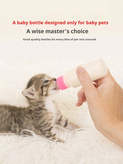 Garrafa De Alimentação De Animal De Estimação Com Escova De Bico E Ferramenta De Perfuração Para Gatos E Cães