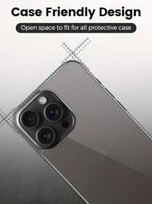 [3 paquetes] Película de vidrio templado para privacidad, protector de pantalla frontal y trasero y protector de lente de cámara compatible con iPhone 16/16 Plus/16 Pro/16 Pro Max/15/15Pro/15 Plus/15 Pro Max/14/13/12/11. Regalo para cumpleaños, familia y amigos. Anti-espía, protector de pantalla de teléfono, accesorios de teléfono. - 3 EN 1 - Ver 8