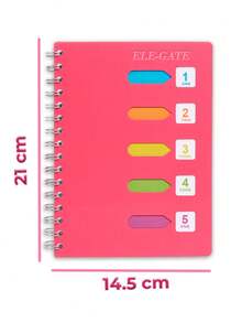 Cuaderno Libreta Pasta Gruesa Pequeña de 80 Hojas Rayado con Espiral Tamaño A4 Estudiante - Verde - Ver 3