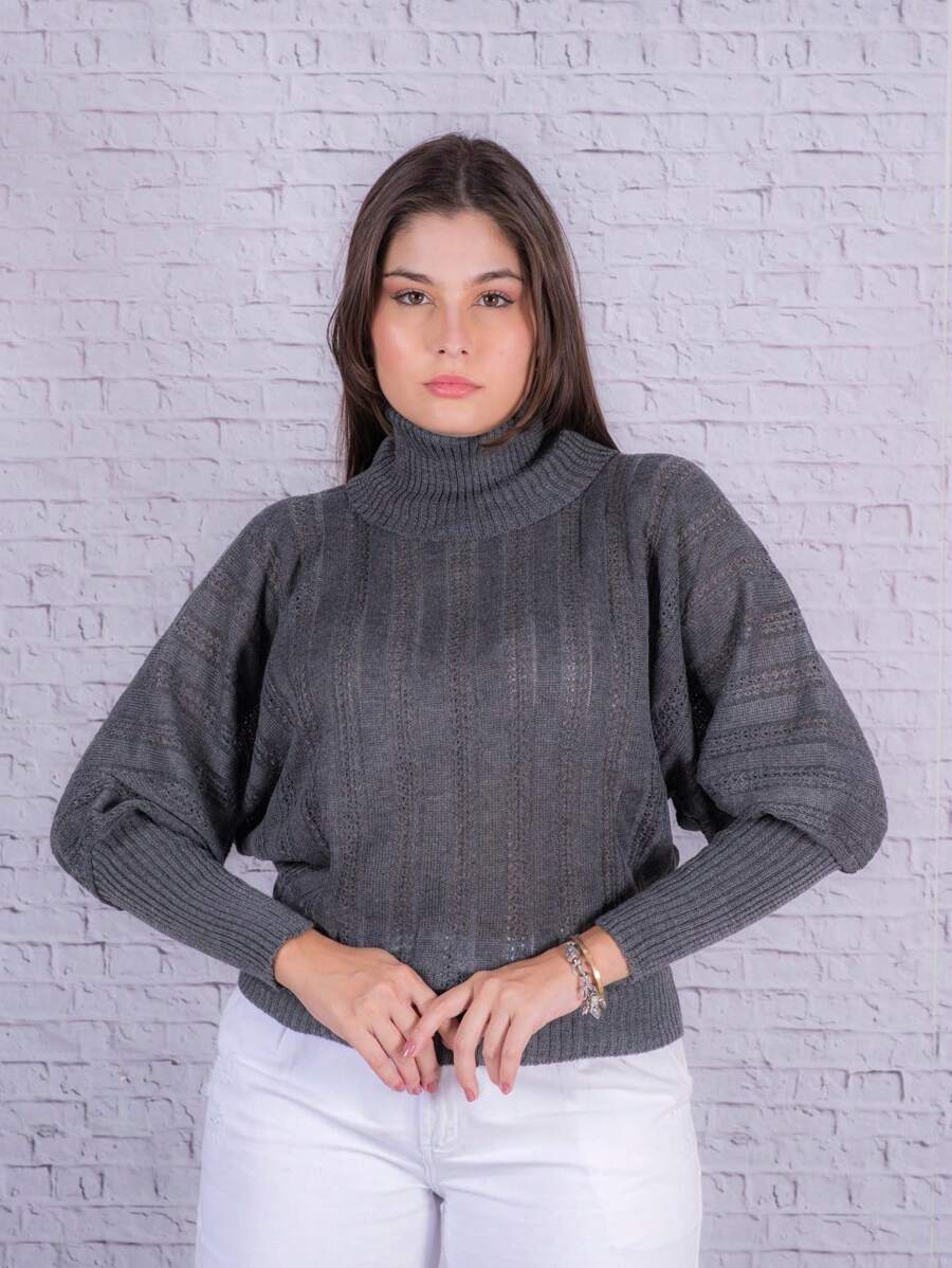 Women Sweaters - Màu xám đen - Xem 1