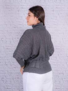 Women Sweaters - Màu xám đen - Xem 2