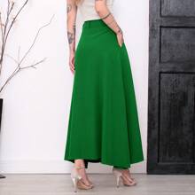 Women Skirts - Màu xanh Ô liu - Xem 2