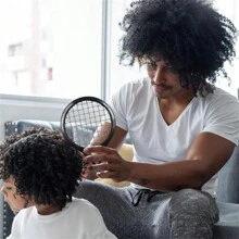 Alternative To Hair Sponges For Men Curls And Sponge For Hair, Tennis Racket For Hair Twist Comb - Blue - View 6