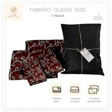 Soft Nature Juego de Sábanas Queen Size 2800 Hilos Suave Premium Estampada