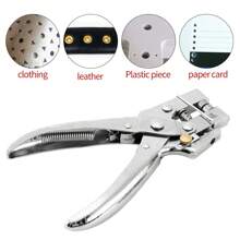 Upgraded Easy-To-Use Hole Punch Plier With 400pcs 3/16 Inch Metal Grommets, Diy Leather Belt Punch Tool With Grommet, Eyelet Plier Tool For Leather Belt, Paper, Card, Tag, Id Card, A4 File And Office Punching And Binding Tool