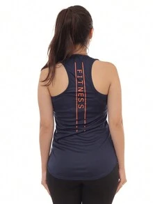 Kit 2 Camiseta Regata Feminina Dry Fit Estampada Poliester Academia