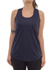 Kit 2 Camiseta Regata Feminina Dry Fit Estampada Poliester Academia