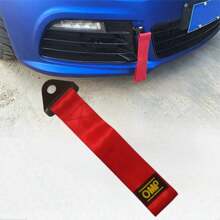 1pc Nylon Tow Strap Universal Car Tow Ropes For Maximum Bumper Trailer Towing Strength Car Front Bumper Traier With Hook Decoration Traction Rope - one-size - View 5