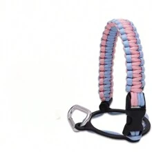 1pc Outdoor Parachute Cord Handmade Braided Cup Handle, Cup Sleeve, Durable Water Bottle Carrier For Outdoor Activities - Supports Up To 64oz