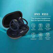 Wireless Earbuds - Navy Blue - View 2