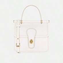 Coach Poșetă de umăr cu mâner superior din piele Willis, în stil elegant, cu curea reglabilă, închidere cu blocare 5789 B4HA