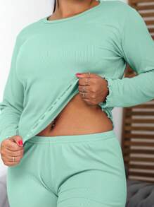 Women Pajama Sets - màu xanh lá - Xem 3