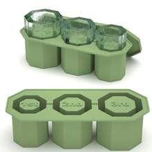 1pc Ice Cube Mold, Freezing Ice Cube Making Tool,  Material, Press To Release Ice Cubes, Homemade Ice Maker For Household Refrigerator, Transparent Box, One-Click Ice Release, Dustproof & Odor-Proof, Stackable Design - Multicolor - View 1