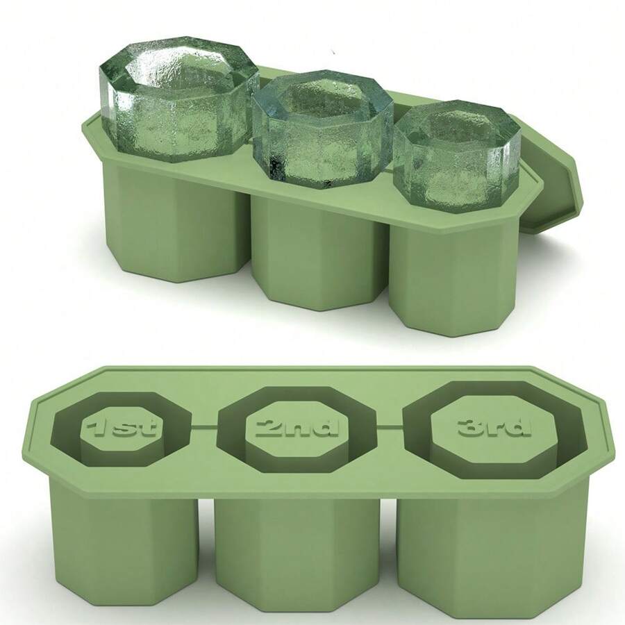 1pc Ice Cube Mold, Freezing Ice Cube Making Tool, Material, Press To Release Ice Cubes, Homemade Ice Maker For Household Refrigerator, Transparent Box, One-Click Ice Release, Dustproof & Odor-Proof, Stackable Design - Multicolor - View 1