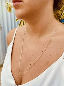 Women Collar Necklaces - 銀色 - 查看 2