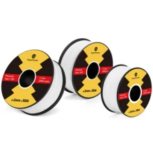 Paracord 2mm 100% Nylon Rope (30m-50m), Type I Nylon Cord With 1 Core - Max. 45kg (100lbs) Tactical Nylon Rope - White - View 2