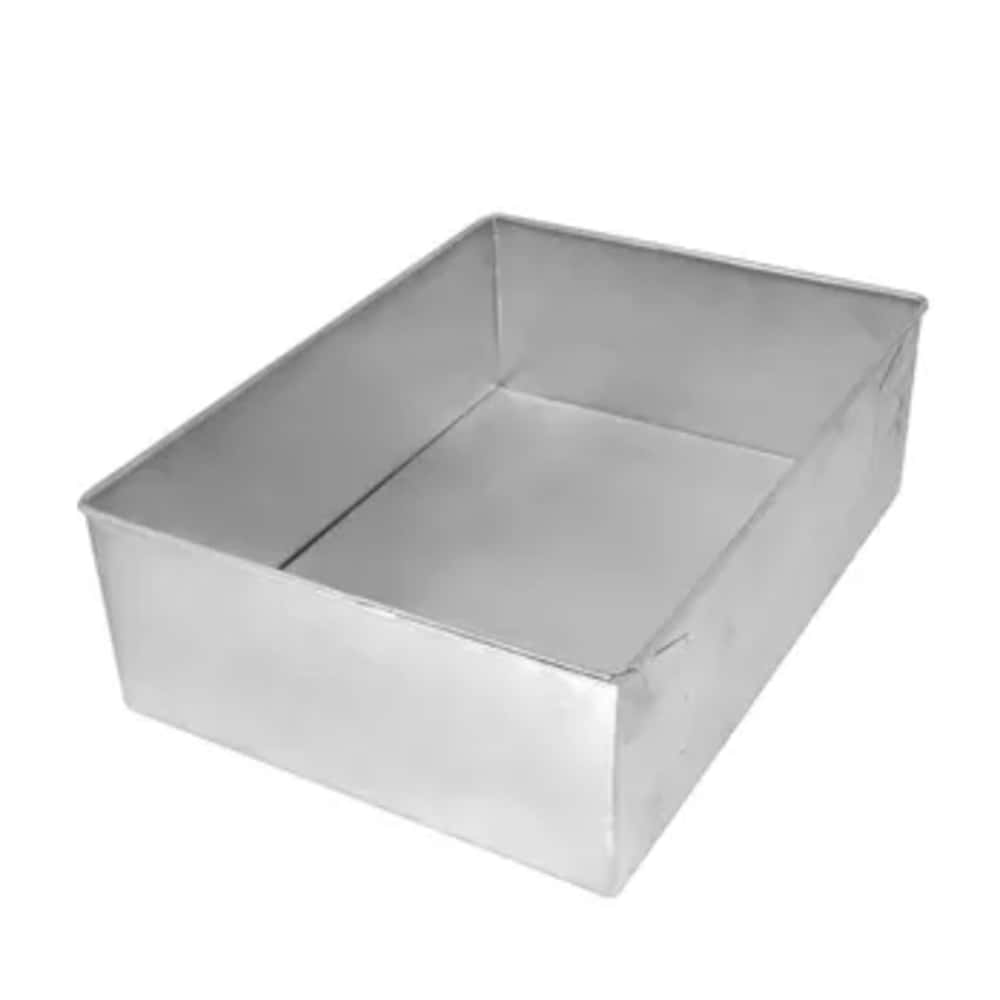 Forma De Bolo Retangular Em Aluminio 20x15x10cm