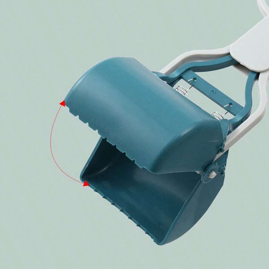 1pc Dog Waste Pickup Tool Pet Poop Scooper With Waste Bag Dispenser