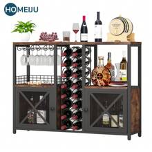 Mini Bars For Home, Wooden Coffee Bar Cabinet, Modern Liquor Cabinet For Liquor And Glasses, Farmhouse Buffet Wine Bar Cabinet With Storage Sideboard For Home Kitchen Dining Room