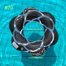 1入組，兒童、青少年、成人專用游泳圈，海灘派對泳池腋下游泳圈，PVC材料，更厚更耐磨