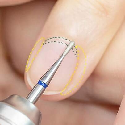 3pcs/Set Nail Polishing Bits, Nail Drill Bits, Pedicure Remover For Acrylic Gel, Nails Polishing Tools