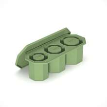 1pc Ice Cube Mold, Freezing Ice Cube Making Tool,  Material, Press To Release Ice Cubes, Homemade Ice Maker For Household Refrigerator, Transparent Box, One-Click Ice Release, Dustproof & Odor-Proof, Stackable Design - Multicolor - View 12