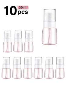 噴霧瓶小型30ML/60ML/100ML空迷你旅行大小噴霧瓶，適用於精油旅行容器，化妝品，迷你塑料噴霧瓶，可用於髮漆，化妝水，香水，可加注 - 彩色 - 查看 16