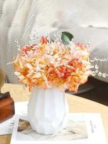 1 包/10 件串珠迷你珍珠棒白色新娘婚礼珍珠花束派对装饰珍珠串珠花环，白色仿珍珠棒，用于工艺花束装饰 DIY，家庭派对婚礼圣诞花环桌面花艺布置，婚礼新娘手捧花花束蛋糕甜点桌装饰，家居装饰，房间装饰，桌面装饰，圣诞节 DIY 家居饰品 - 白色 - 查看 2