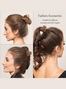 3 Stück Haarklammern mit doppelter Zahnreihe für dünnes Haar, 4,1 cm (ca. 1,6 Zoll) mittlere Größe, matte rutschfeste Kurzhaar-Accessoires für Frauen und Mädchen, Lässig Hair Jaw Clip, Haarklammern, Haarklemmen, Haarfänger-Clip, Schulsachen, College