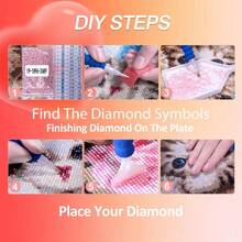 1pc DIY Diamond Painting Photo Custom Full Round Mosaic Decorative Paintings Wall Decor - Multicolor - View 6