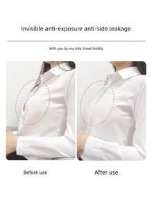 Secure & Discreet Dressing Aids: 36pc Invisible Fashion Tape, Waterproof Double-Sided Adhesive For Shirts & Lingerie - Clear - View 9