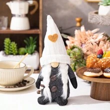 1pc Coffee Gnome Plush Faceless Doll Halloween Gnomes Ornament For Farmhouse Festival Plush Doll Christmas Decorations For Home - Multicolor - View 12