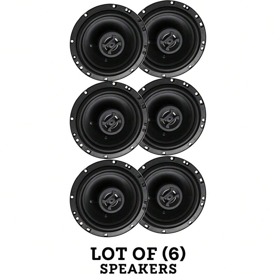 (Set Of 3) Hifonics ZS65CXS Zeus Series 6.5" 2Way 300W Slim Car Audio