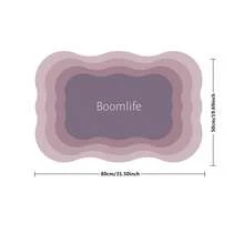 創意漸變色珪藻土墊，防滑快干吸水，適用於家庭浴室入口，防污並易於清潔浴室墊 - 彩色 - 查看 11