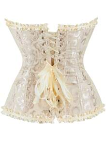 1 件女士胸部提升和收腹紧身胸衣上衣，适合晚会和婚礼万圣节