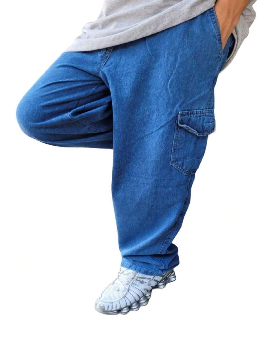 Men Pants - 藍色 - 查看 1