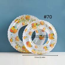 1入組，兒童、青少年、成人專用游泳圈，海灘派對泳池腋下游泳圈，PVC材料，更厚更耐磨