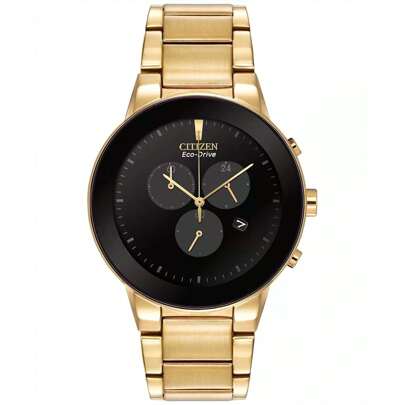Men's Chronograph Axiom Eco-Drive Watch In Gold