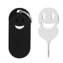 New Universal Metal Anti-Lost Sim Card Eject Pin Needle With Ring, Sim Card Removal Tool, Mobile Ejecting Removal Needle - Multicolor - View 6