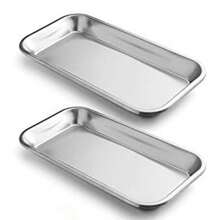 1Pc/2/3pcs Tray, Stainless Steel Tray For Lab Instrument Supplies, Tattoo Tool (Silver) - Multicolor - View 1