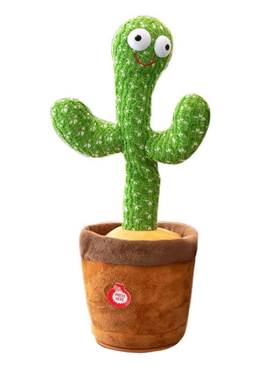 Muñeco Cactus que Baila, Canta y Habla 1pc, Juguete de Peluche Cactus que Canta, Habla y Baila con Función de Mecedora y Luces LED, Novedad Genial, Juguetes Recargables, Modelos Clásico y Mexicano - escrituras - Ver 1