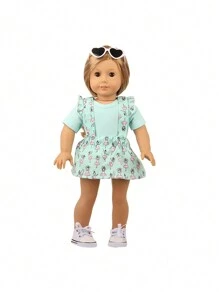 1 双经典帆布运动鞋，适合 18 英寸美国娃娃，带鞋带的娃娃鞋，娃娃休闲运动鞋 - 时尚娃娃配饰，非常适合小女孩和男孩的生日、节日和玩具、娃娃衣服、玩具、娃娃玩具 - 純色 - 查看 7