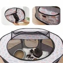 Foldable Pet Tent Enclosed Cat Breeding Tent - Multicolor - View 8