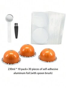 Tương thích với máy pha cà phê viên nang Vertuo DIY, Vỏ viên nang cà phê Vertuo-Vật dụng học tập 230ml - trái cam - Xem 2